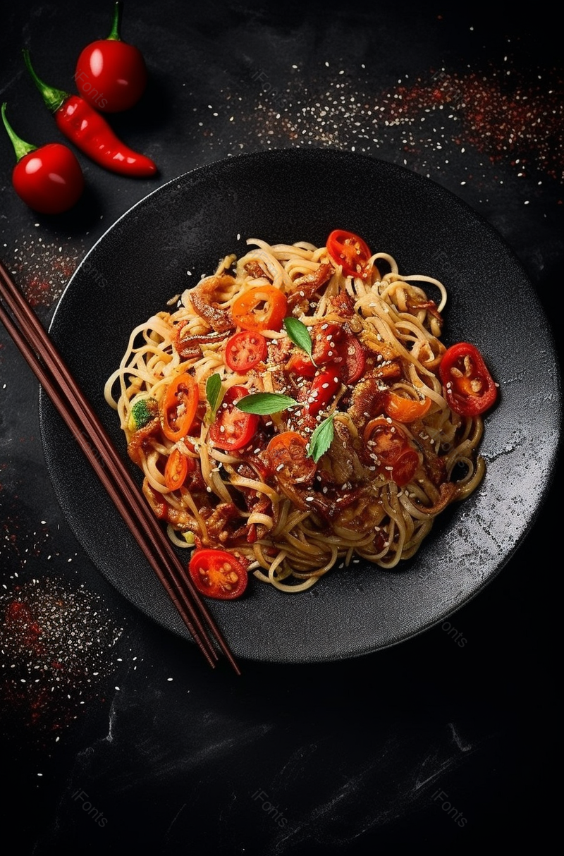 桌面上的午餐乌冬面,高清,摄影图,摄影图片,图片大全,摄影图免费下载
